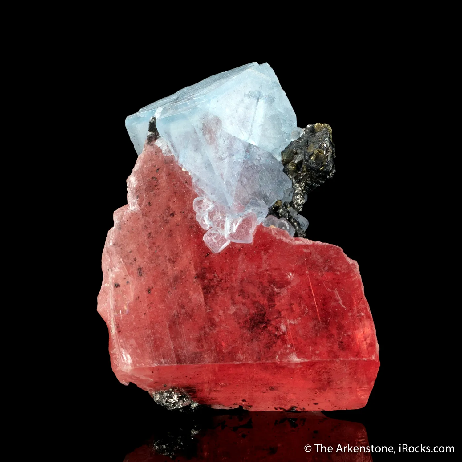 Rhodochrosite with Fluorite - image 4