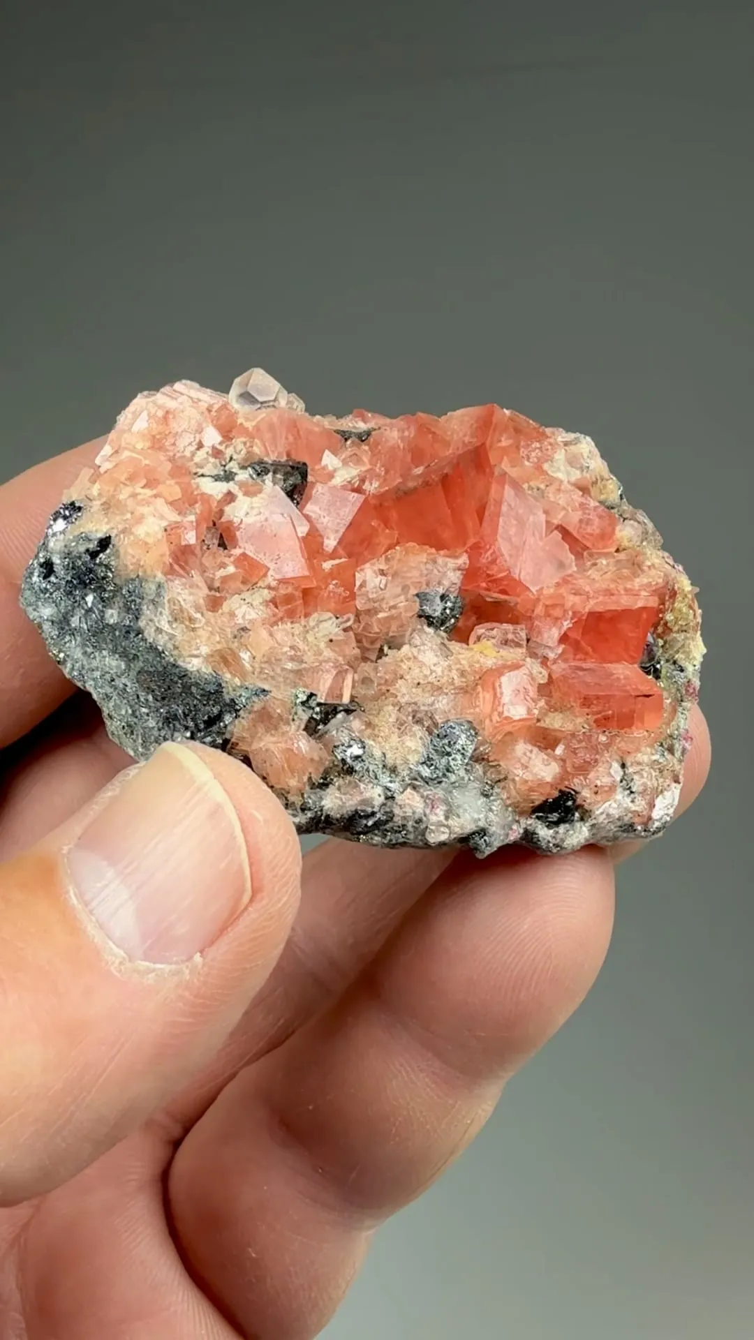 Rhodochrosite with Fluorite - image 2