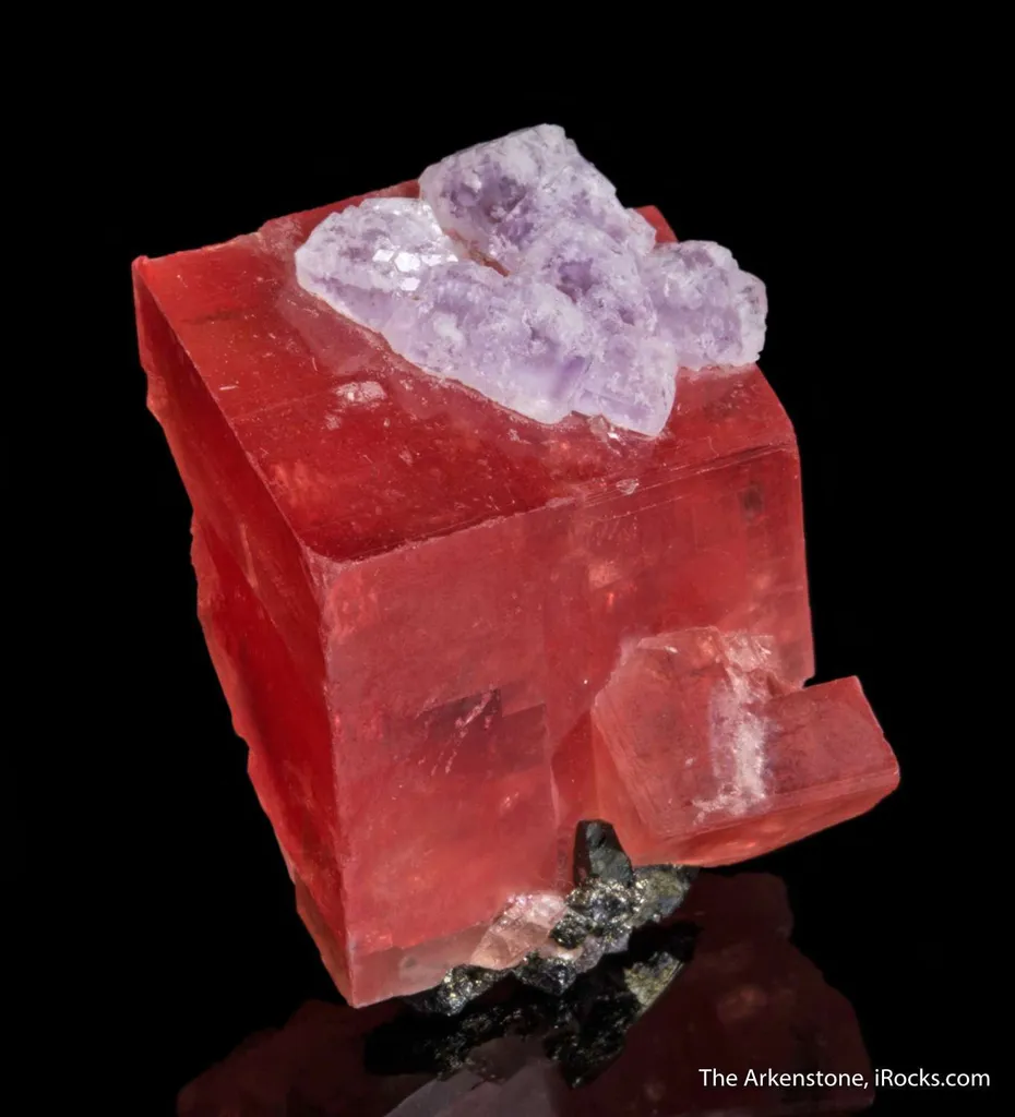 Rhodochrosite with Fluorite - image 4