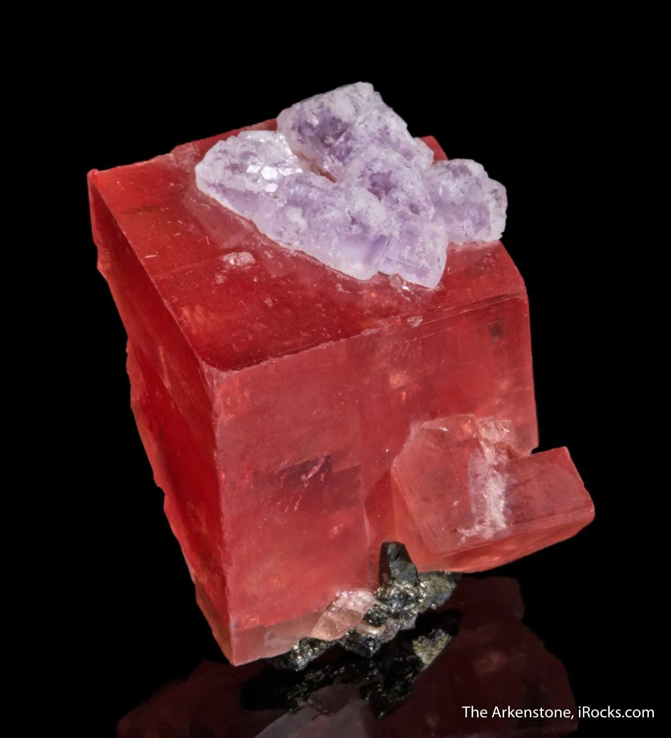 Rhodochrosite with Fluorite - image 4