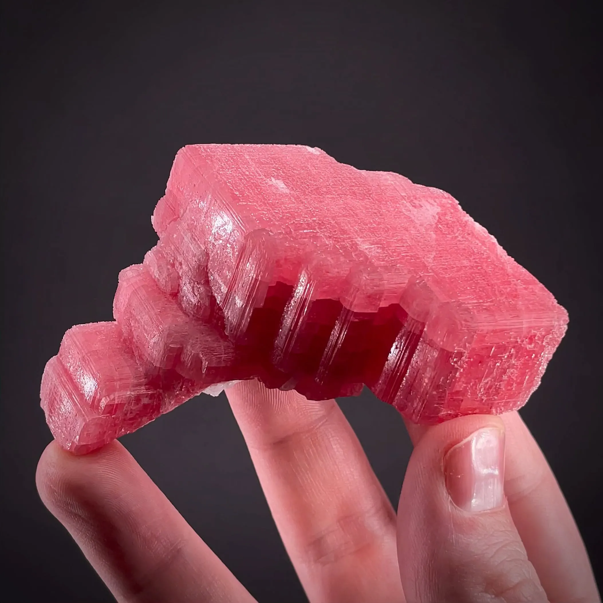 Rhodochrosite with Fluorite - image 1