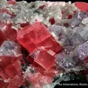 Rhodochrosite with Fluorite and Apatite - image 3