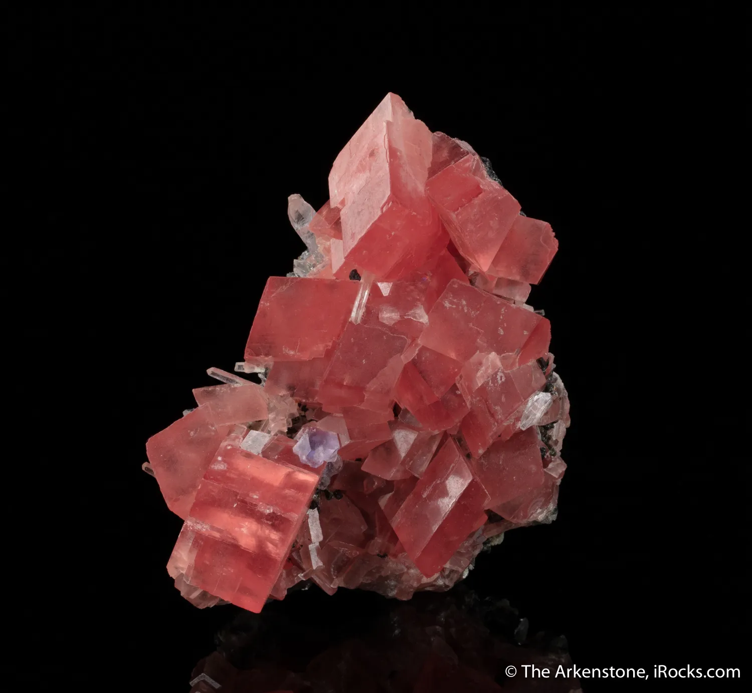 Rhodochrosite with Fluorite and Quartz - image 1