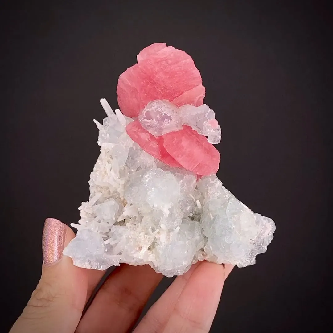Rhodochrosite with Fluorite and Quartz - image 2