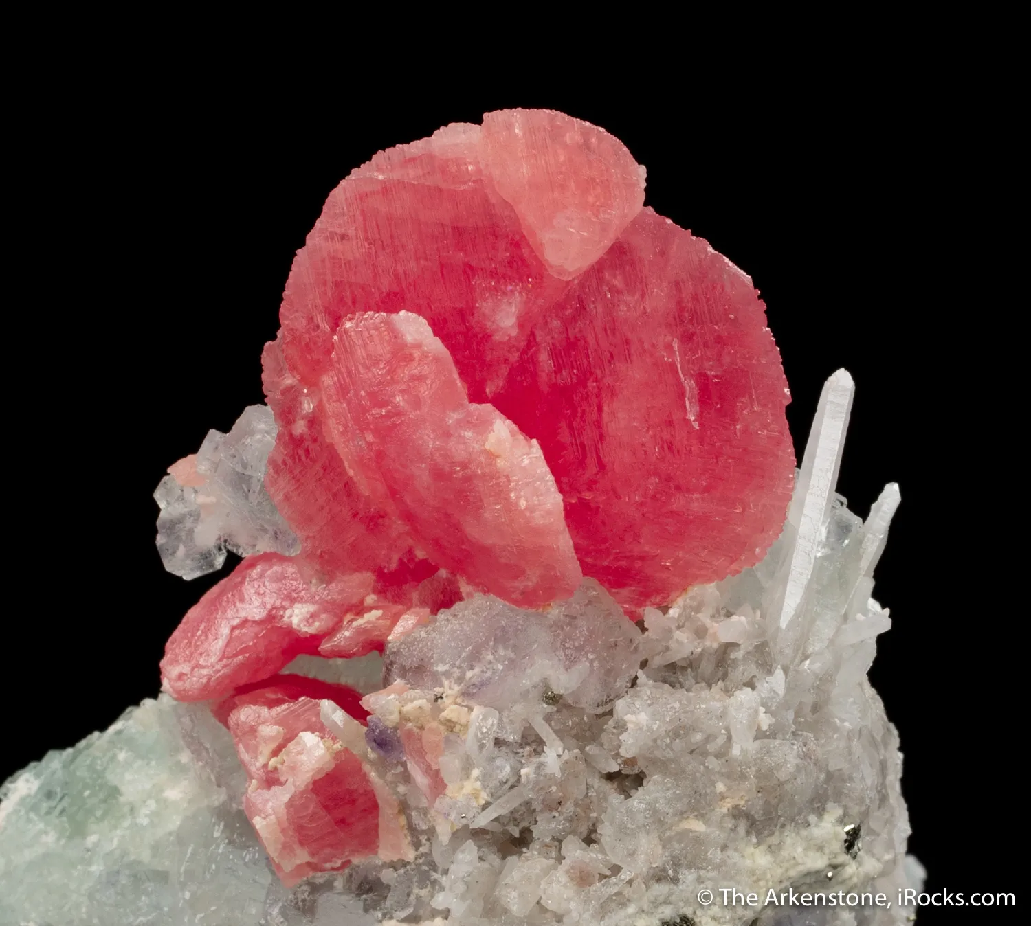 Rhodochrosite with Fluorite and Quartz - image 5