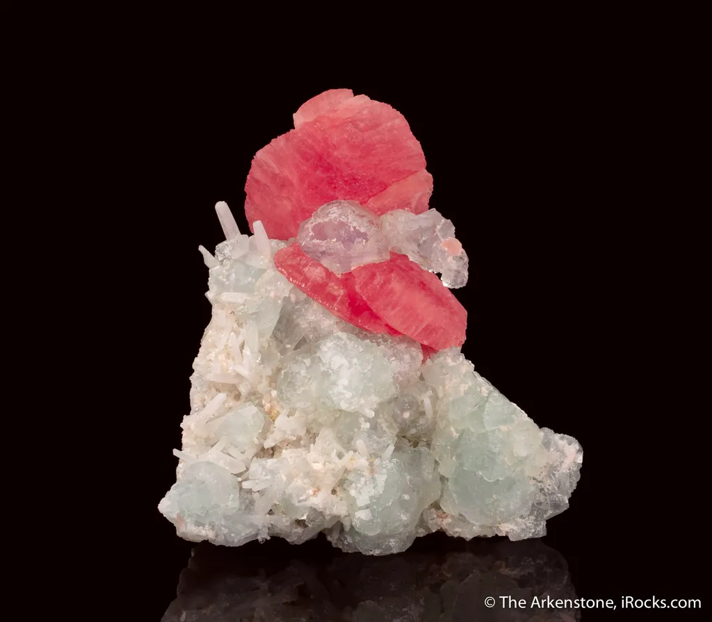 Rhodochrosite with Fluorite and Quartz - image 4