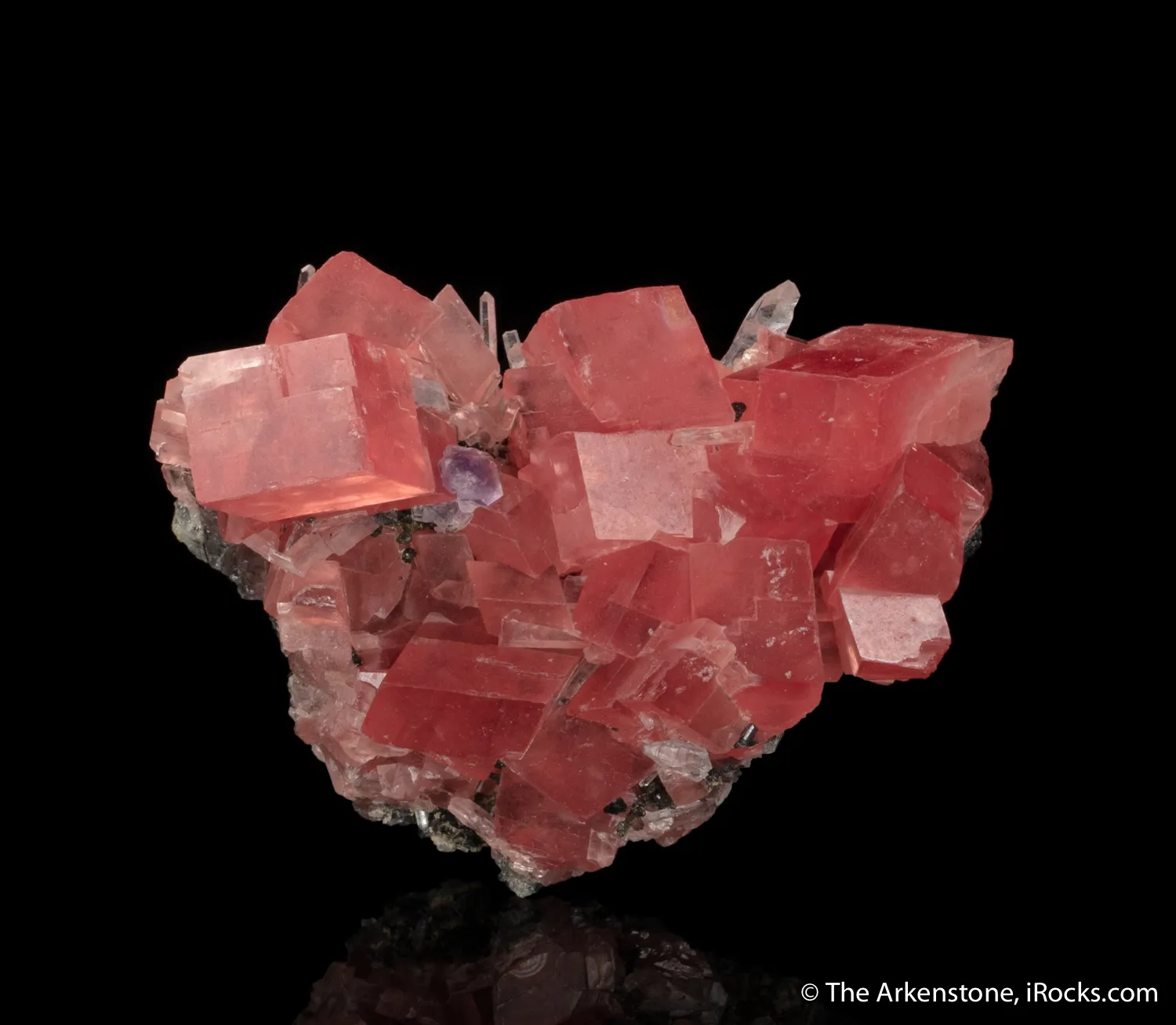 Rhodochrosite with Fluorite and Quartz - image 2