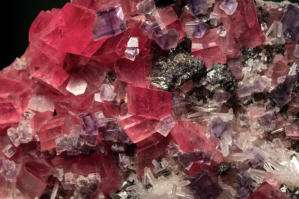 Rhodochrosite with Fluorite and Tetrahedrite - image 3