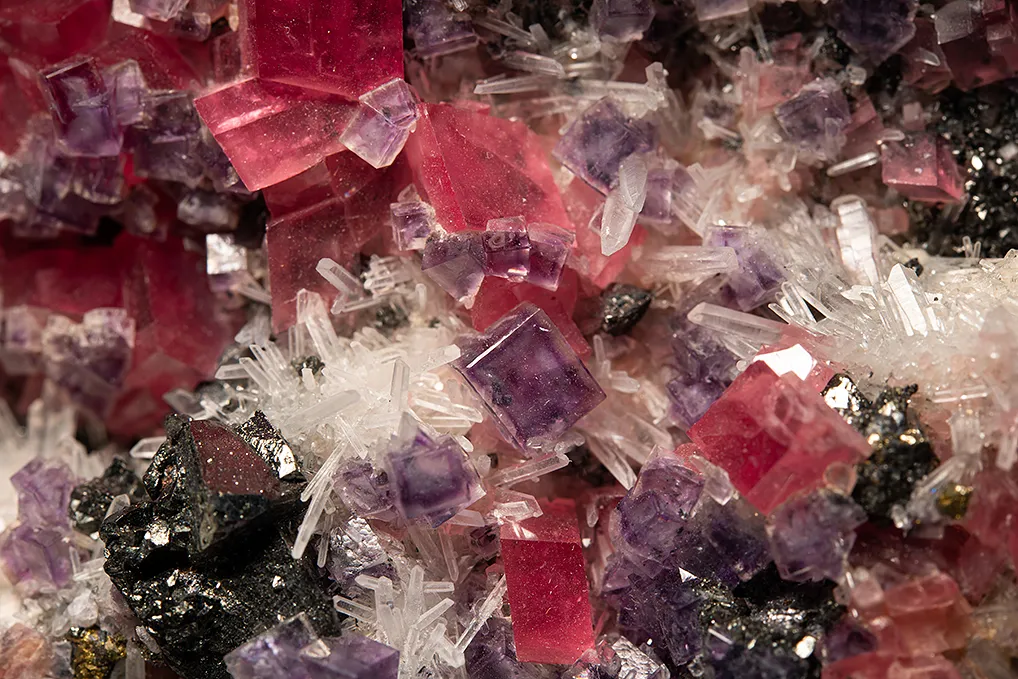 Rhodochrosite with Fluorite and Tetrahedrite - image 4