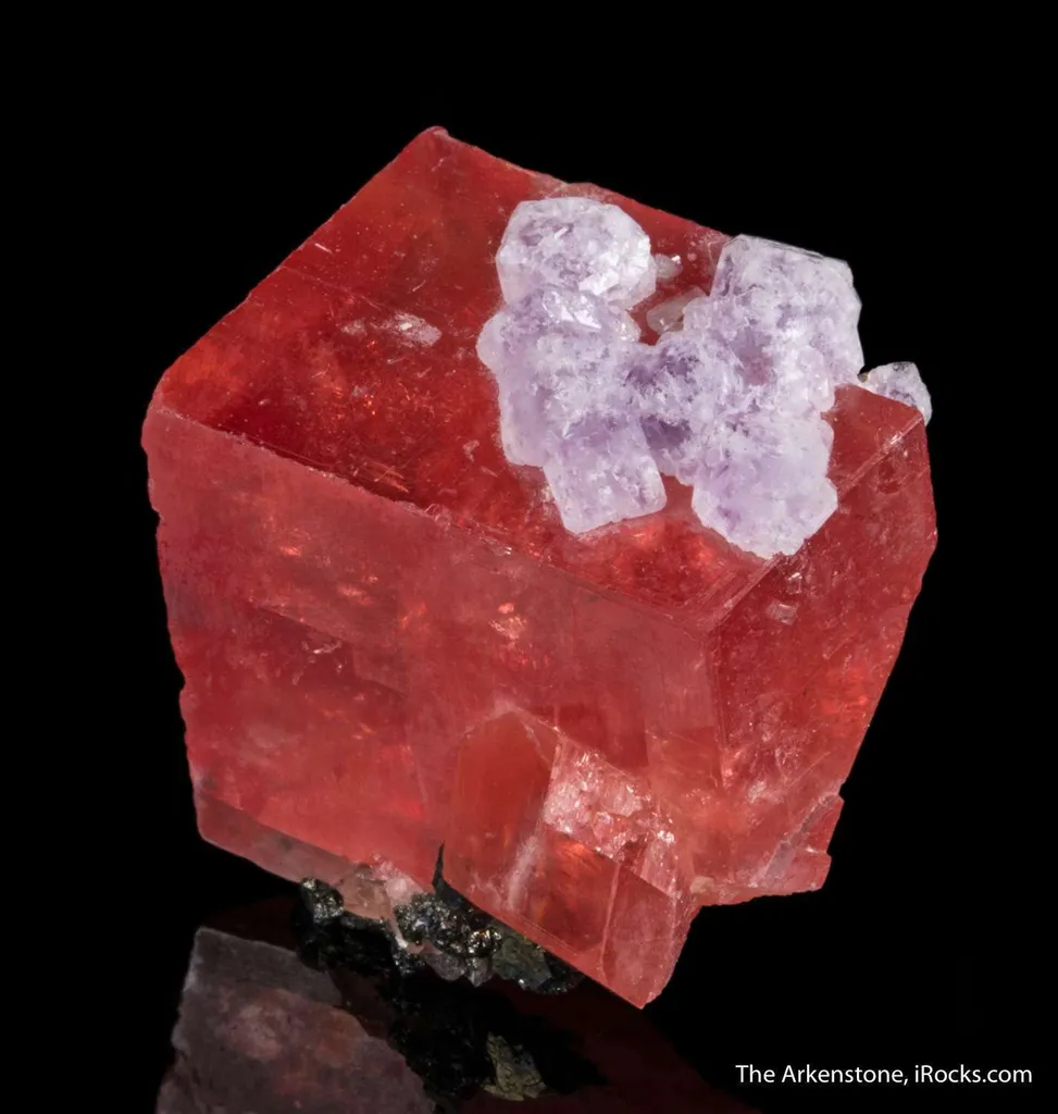 Rhodochrosite with Fluorite - image 2
