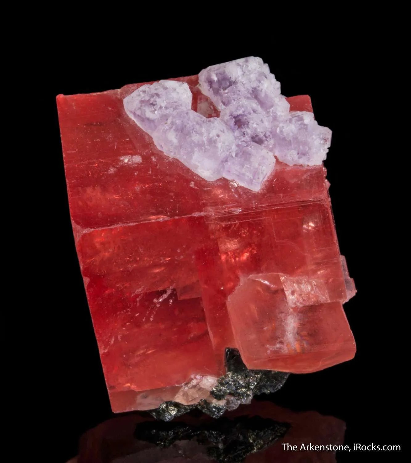 Rhodochrosite with Fluorite - image 3