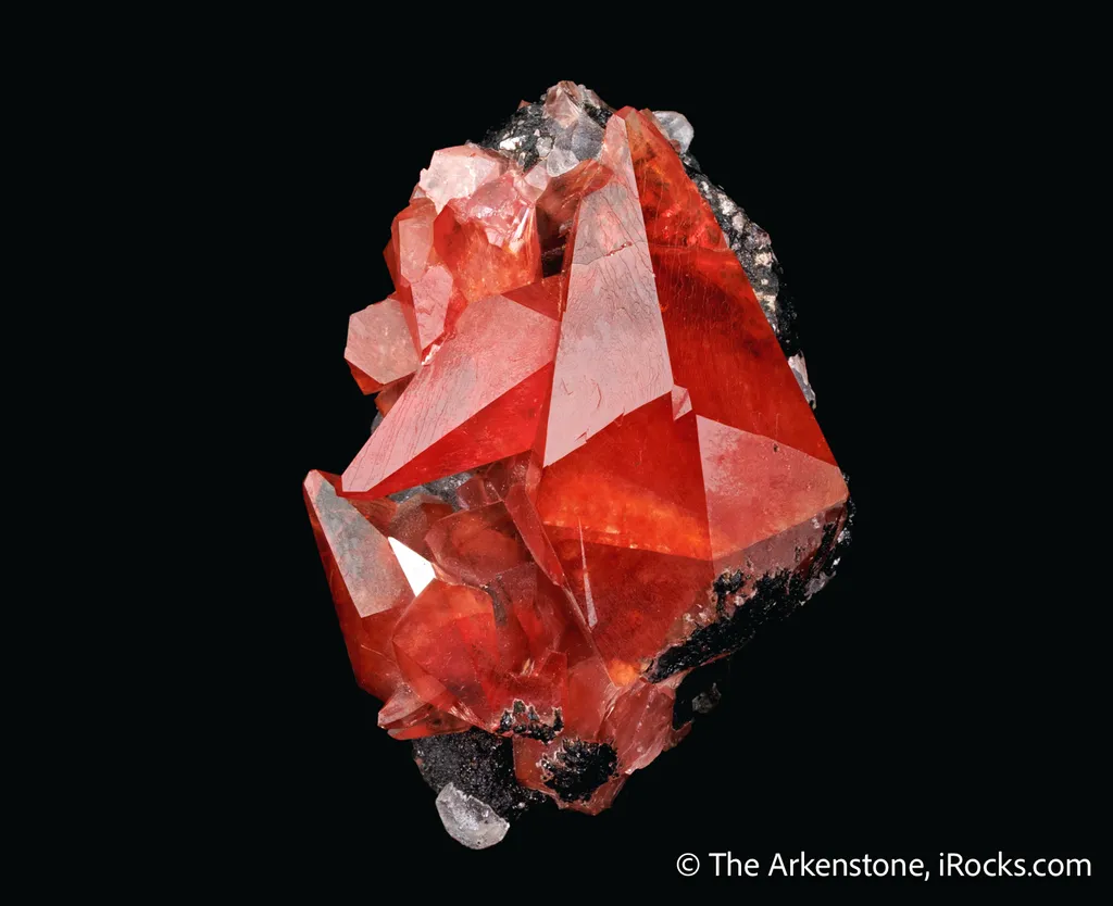 Rhodochrosite with Fluorite on Goethite - image 5
