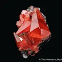 Rhodochrosite with Fluorite on Goethite - image 5