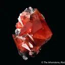 Rhodochrosite with Fluorite on Goethite - image 3