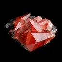 Rhodochrosite with Fluorite on Goethite - image 6