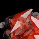 Rhodochrosite with Fluorite on Goethite - image 4