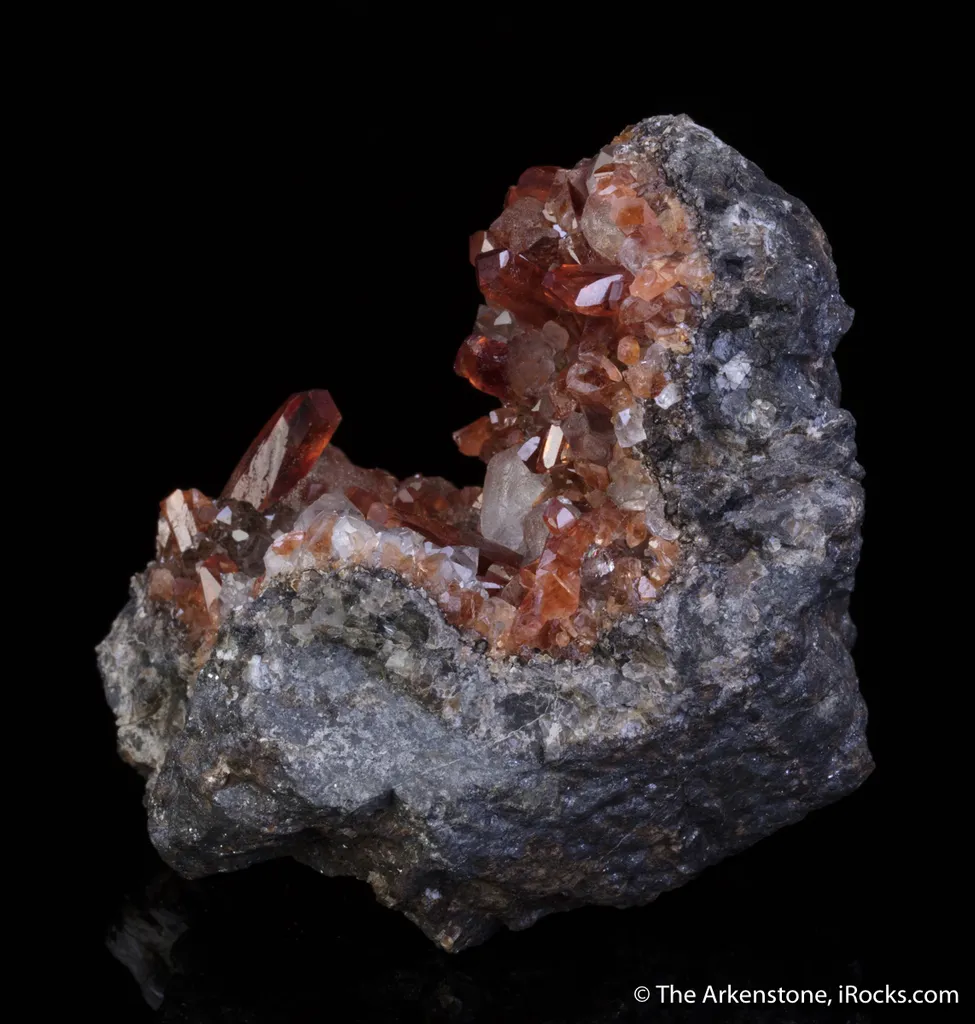 Rhodochrosite with Fluorite on Quartz - image 7