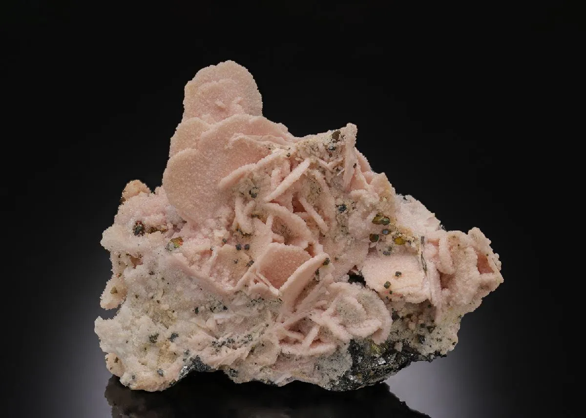 Rhodochrosite with Galena Pyrite and Quartz - image 1