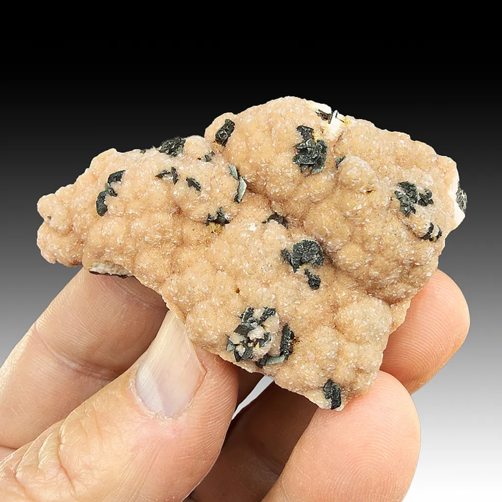 Rhodochrosite with Hausmannite, Manganite image