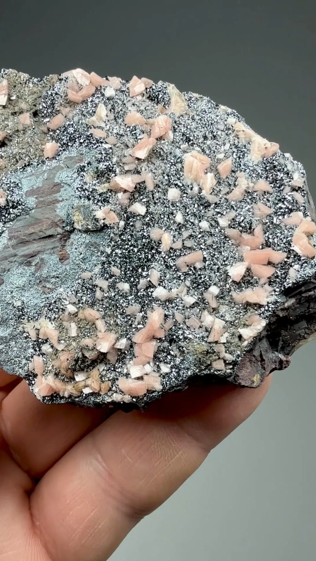 Rhodochrosite with Hematite - image 2