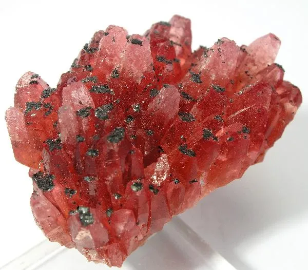 Rhodochrosite With Manganite image