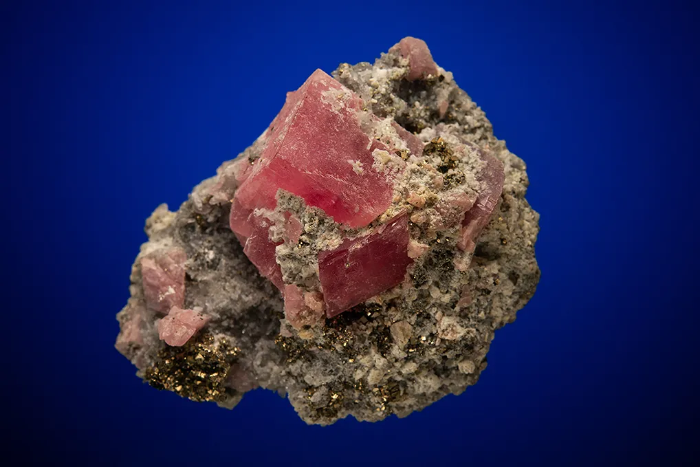 Rhodochrosite with Pyrite image