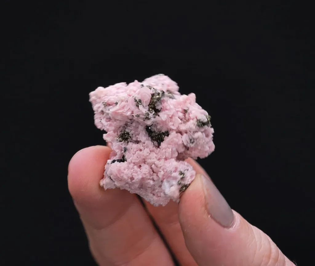 Rhodochrosite with Pyrite - image 2