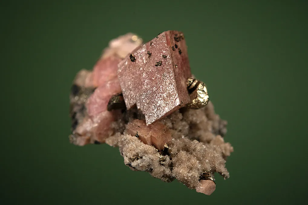 Rhodochrosite with Pyrite - image 2