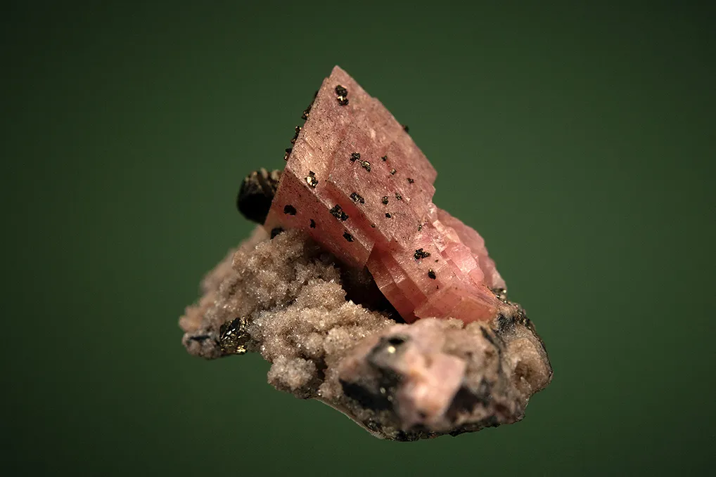 Rhodochrosite with Pyrite - image 4