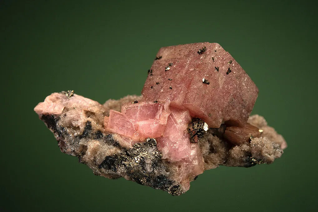 Rhodochrosite with Pyrite - image 3