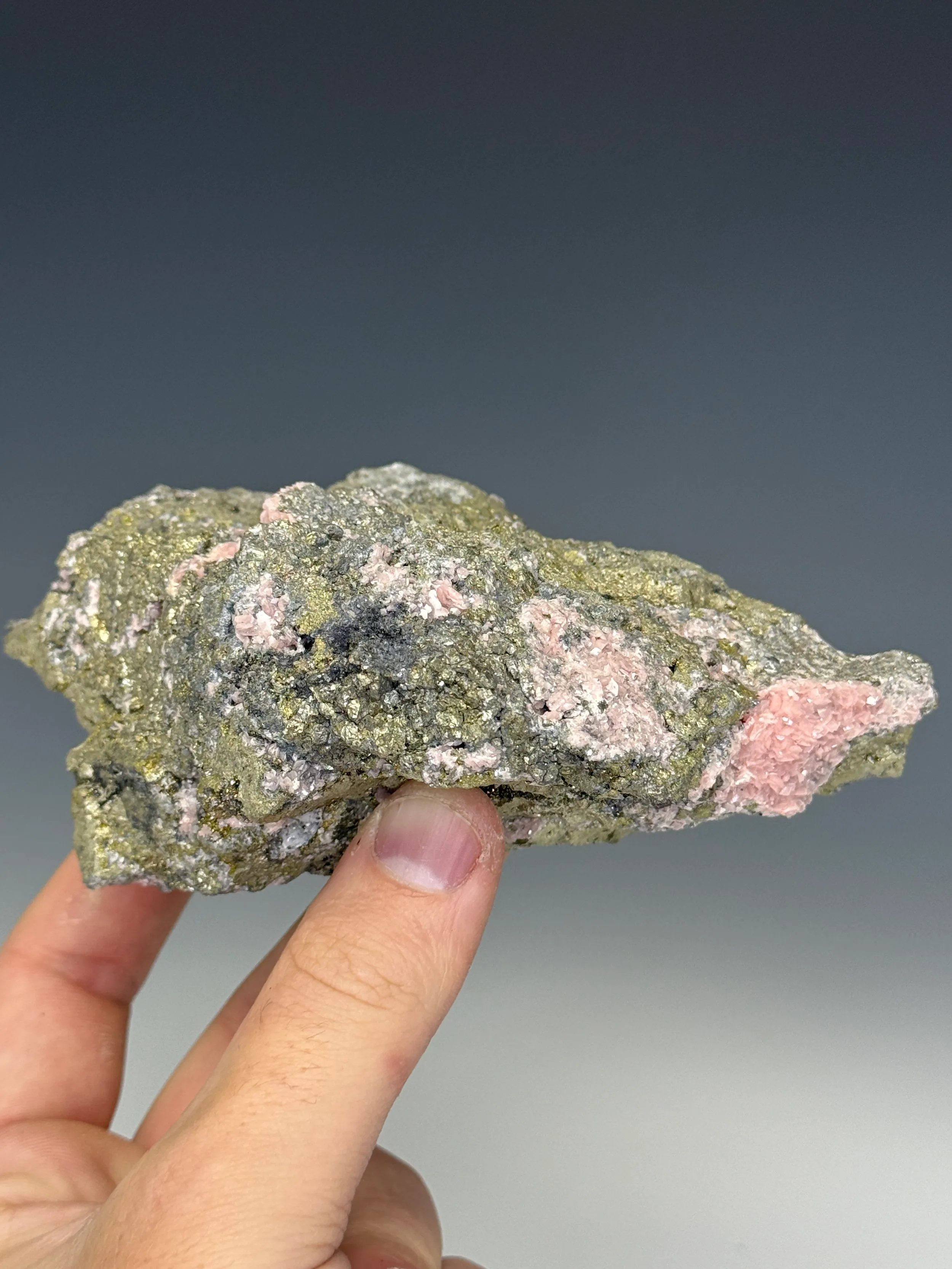 Rhodochrosite with Pyrite - image 3