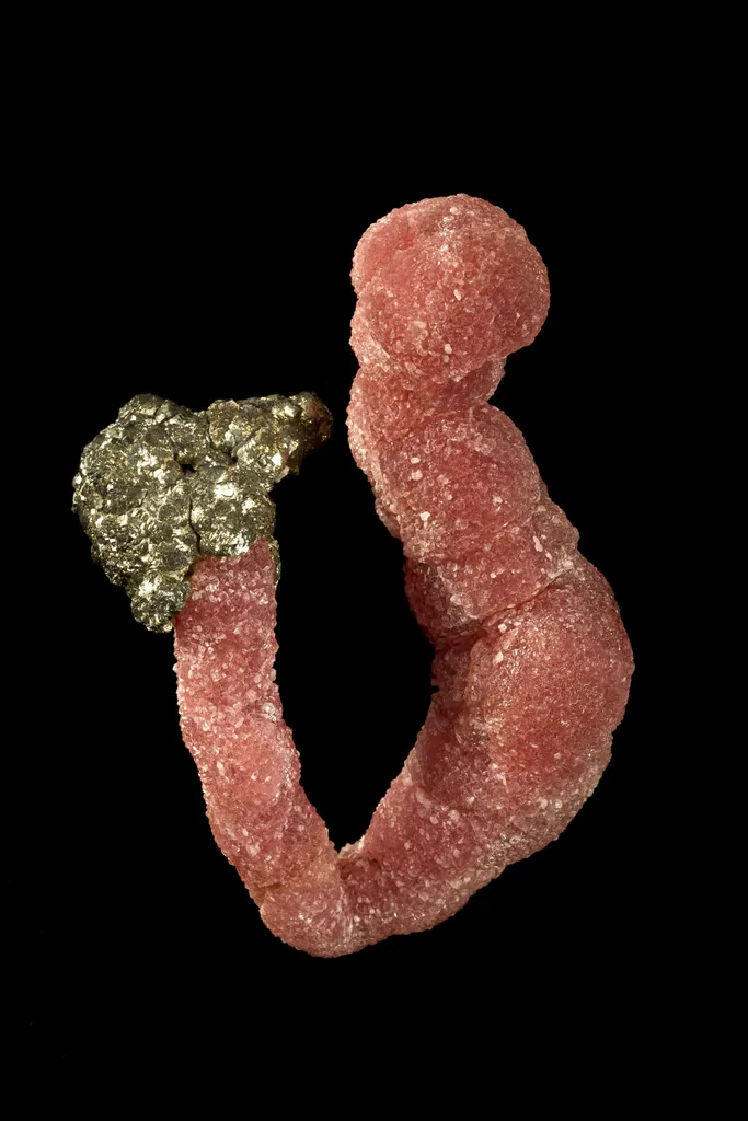 Rhodochrosite With Pyrite image