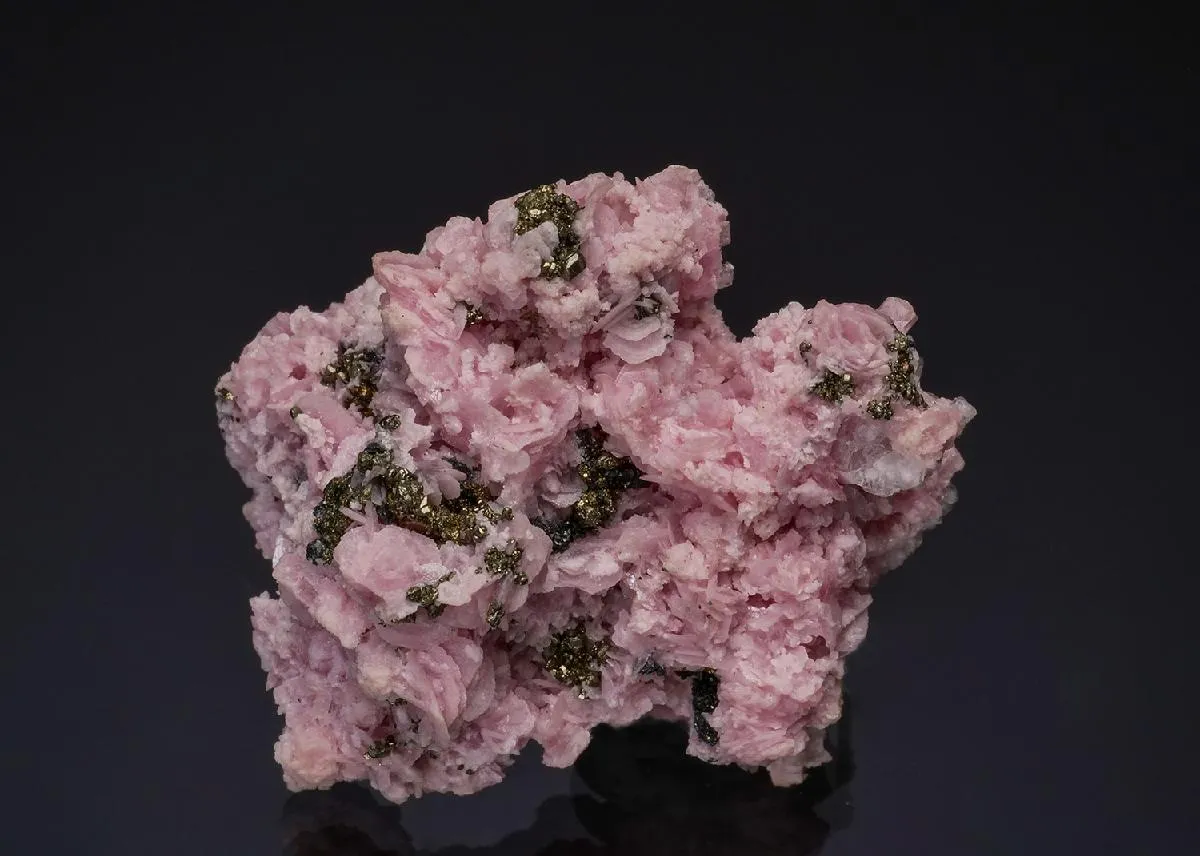 RHODOCHROSITE with PYRITE - image 1