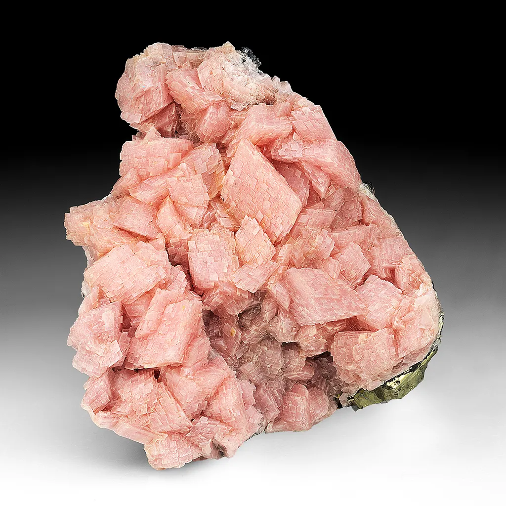 Rhodochrosite with Pyrite, Galena, Sphalerite image