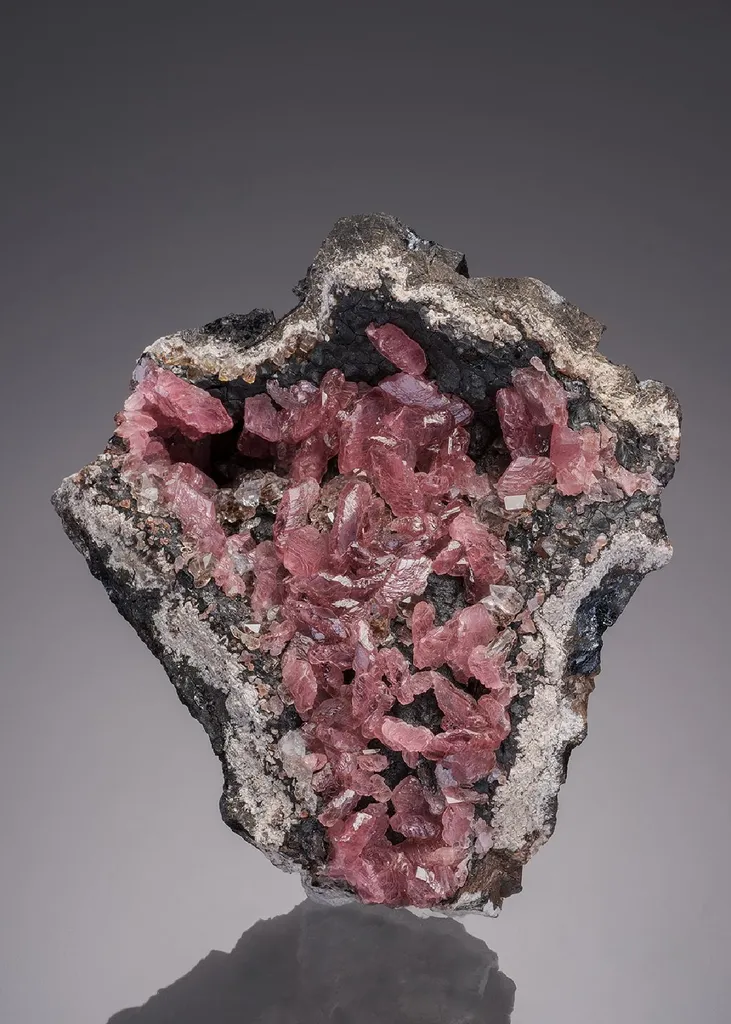 Rhodochrosite with Quartz image