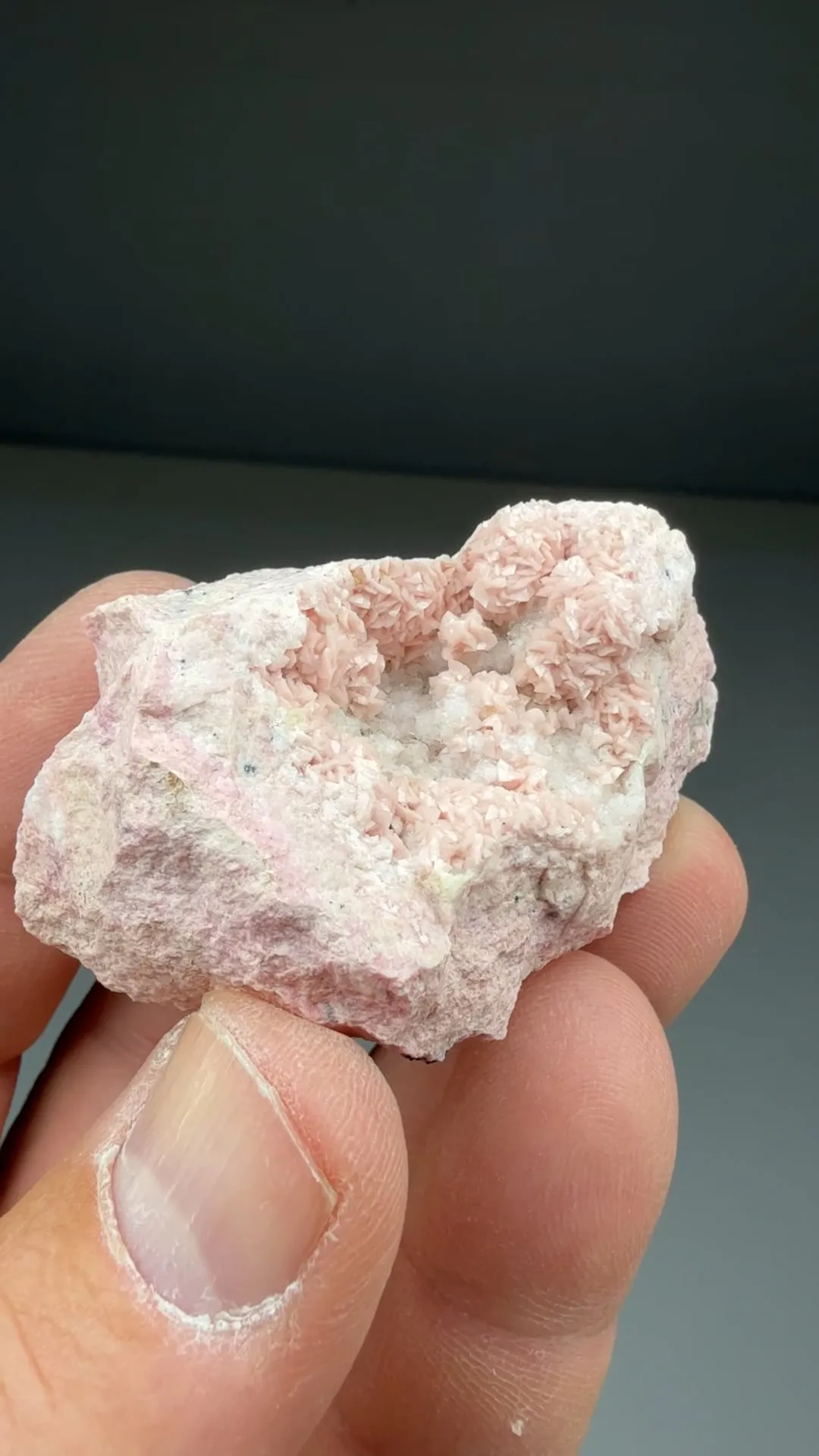 Rhodochrosite with Quartz - image 2