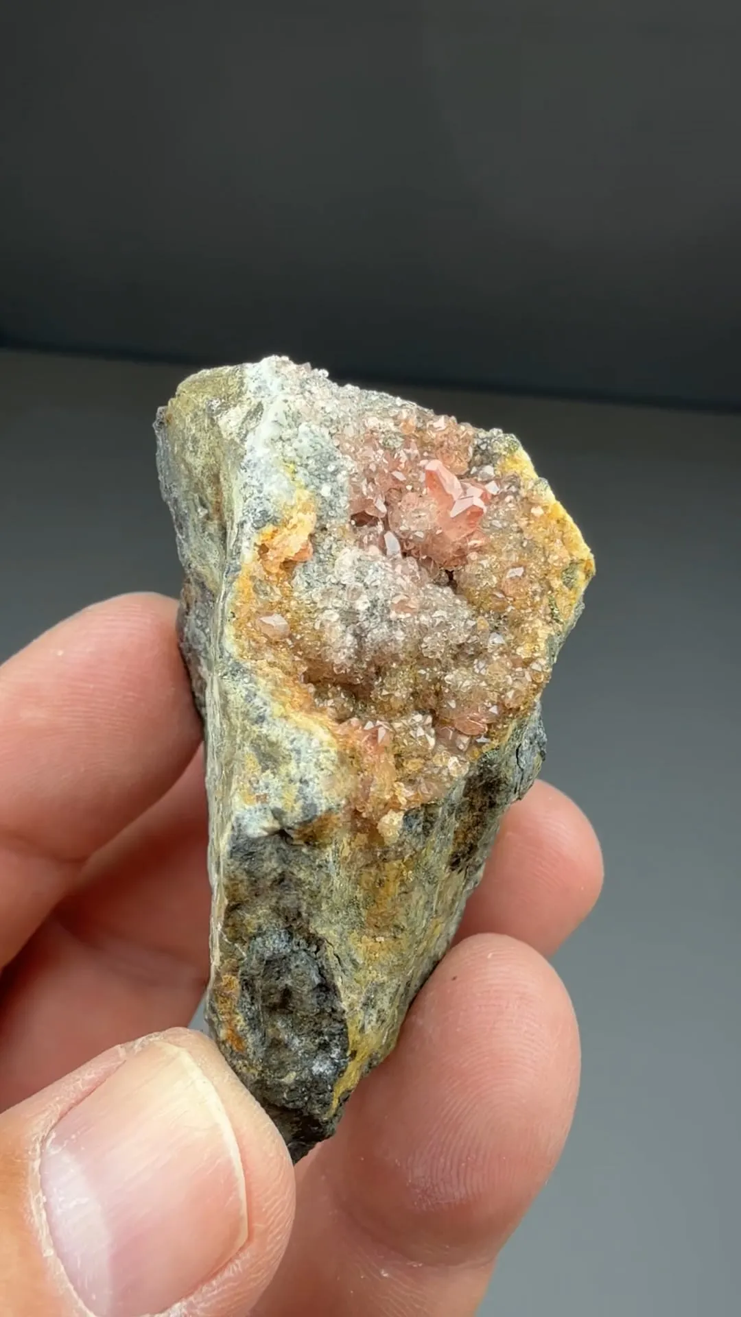 Rhodochrosite with Quartz - image 2