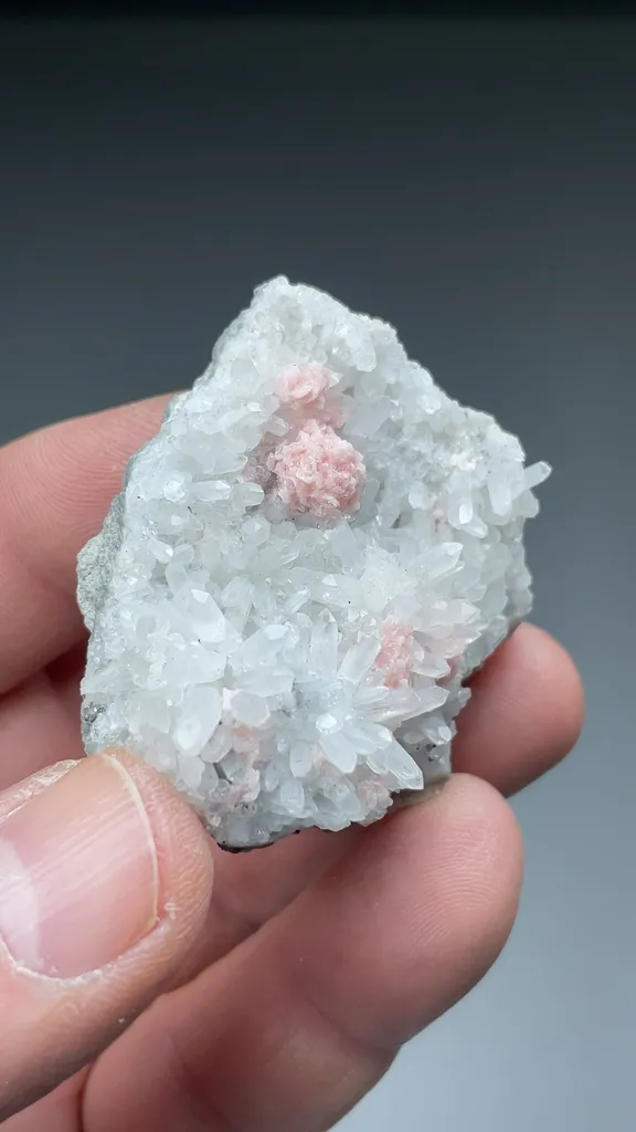 Rhodochrosite with Quartz - image 2