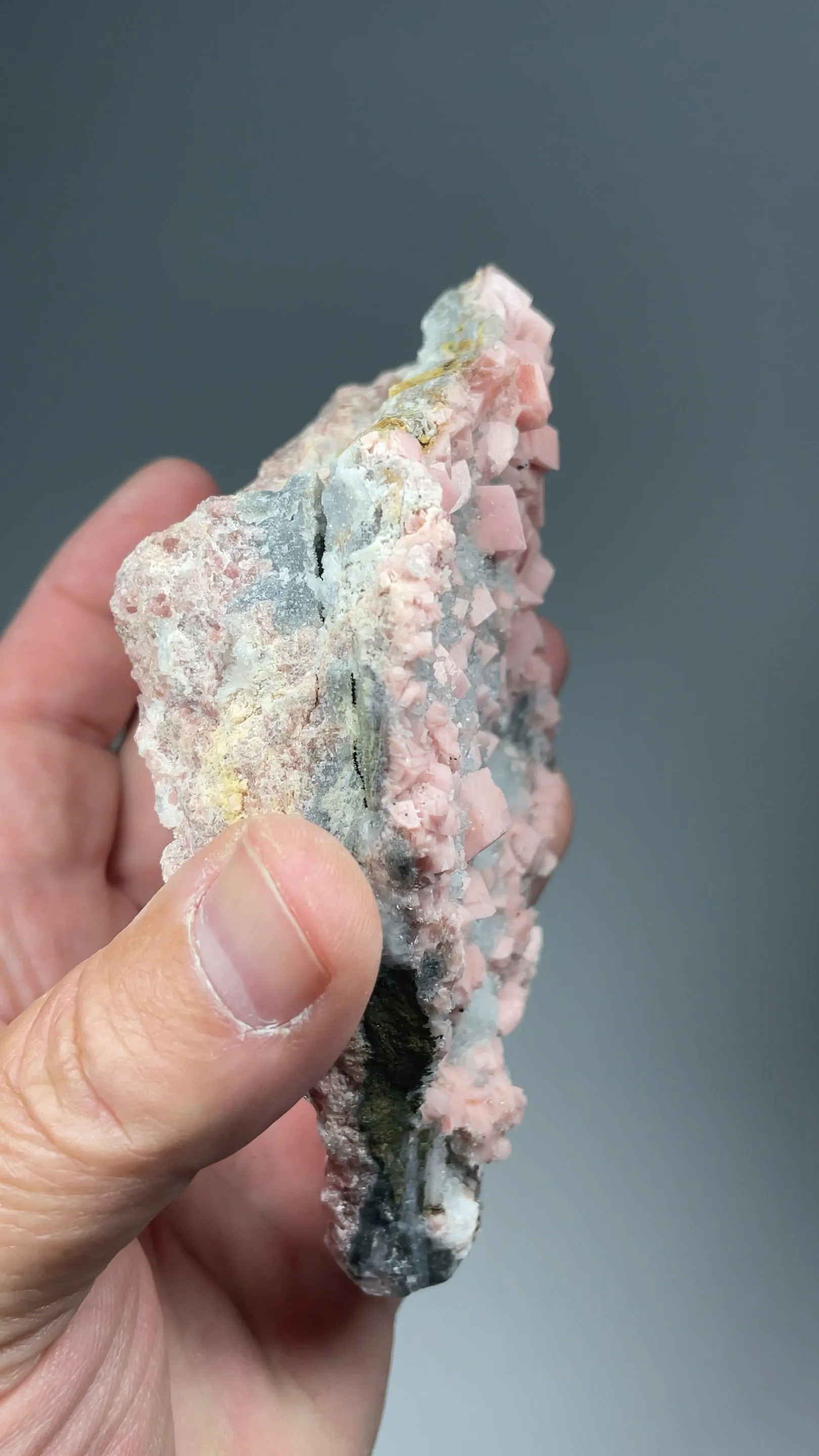 Rhodochrosite with Quartz - image 2
