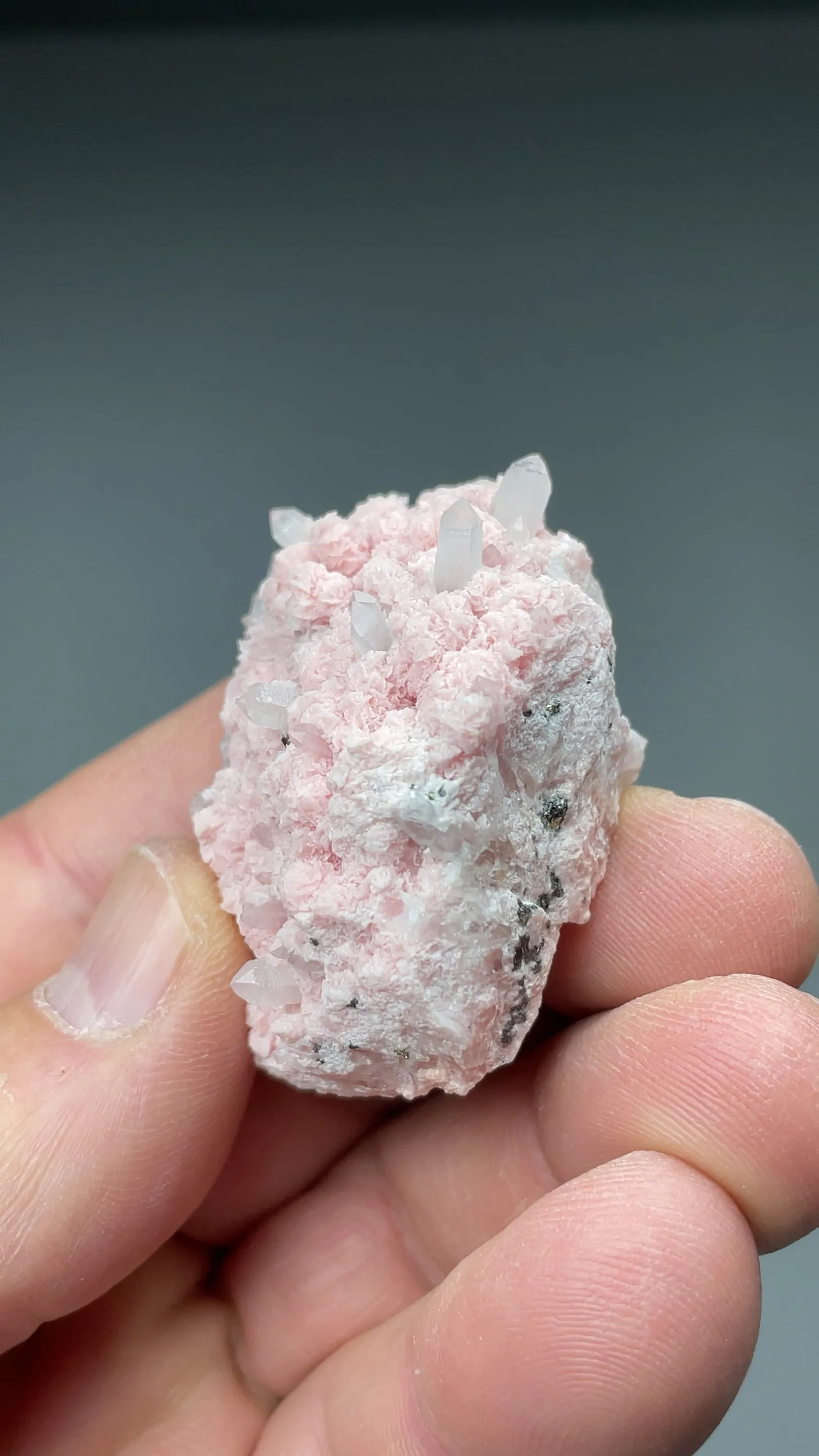 Rhodochrosite with Quartz - image 2