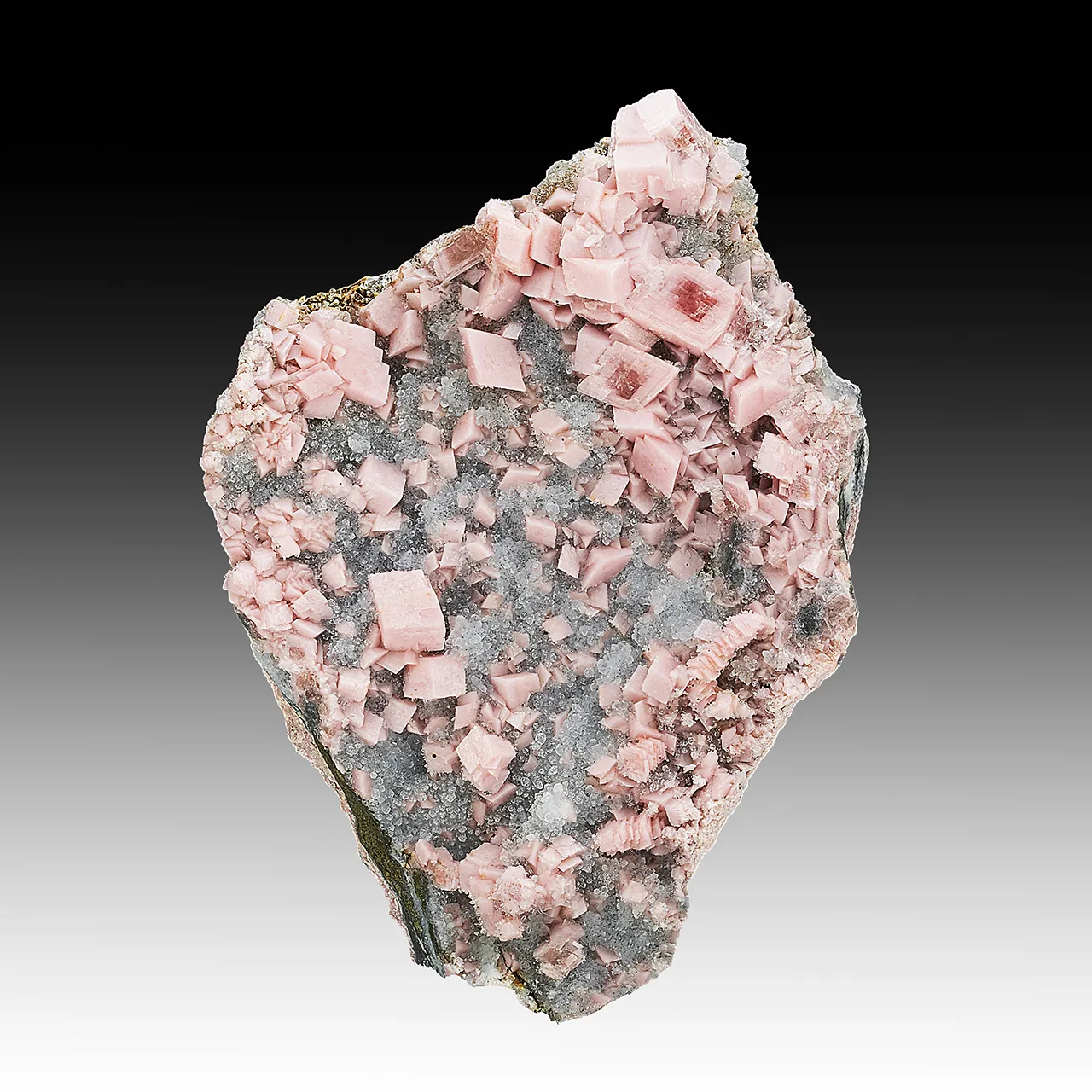 Rhodochrosite with Quartz - image 1