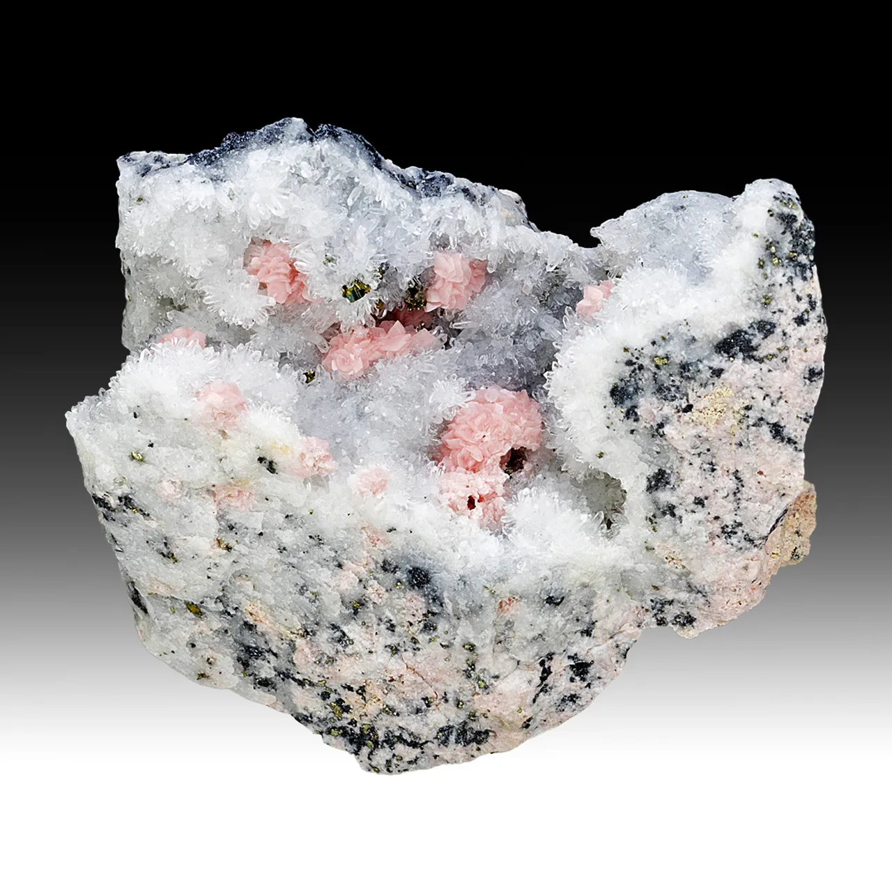 Rhodochrosite with Quartz - image 1