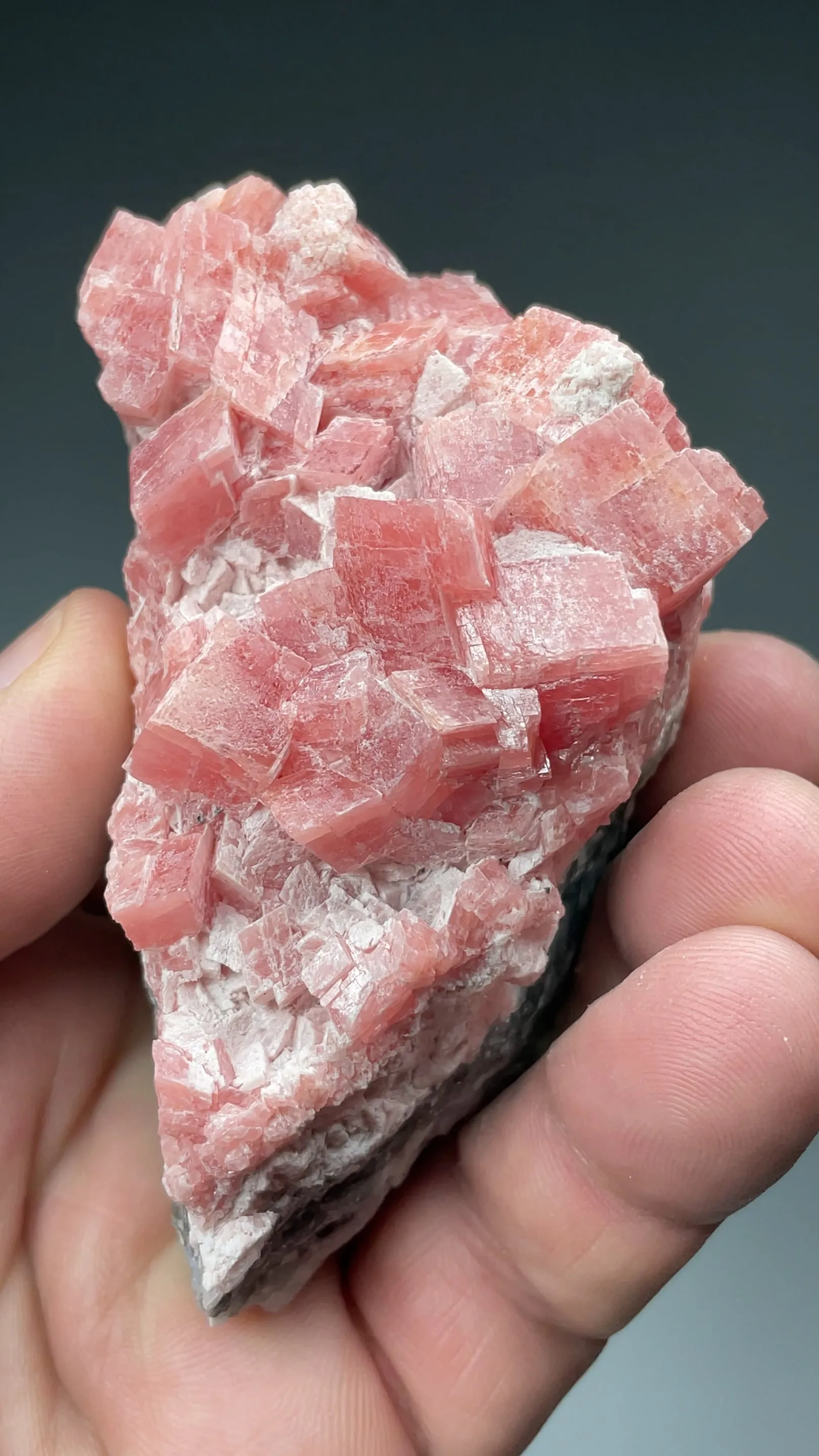 Rhodochrosite with Quartz - image 2