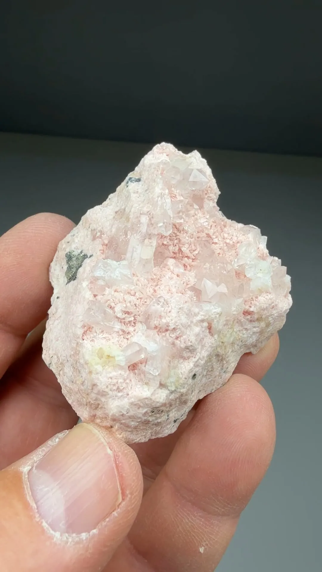Rhodochrosite with Quartz - image 2