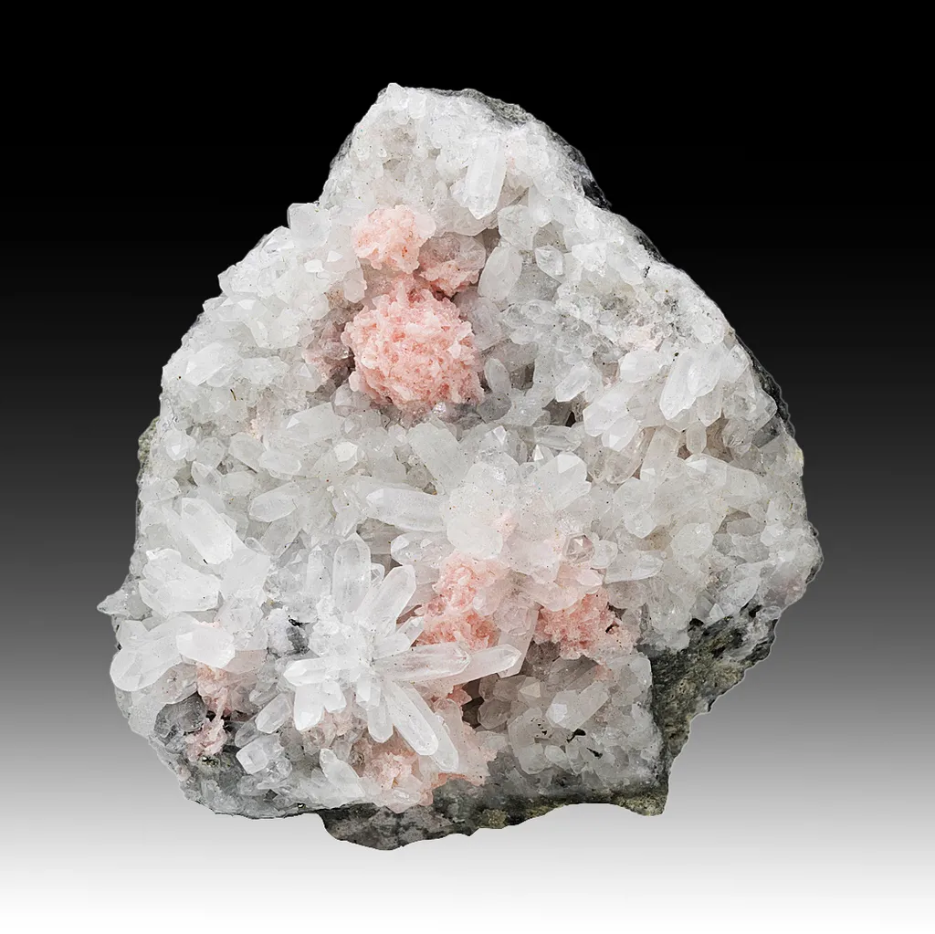 Rhodochrosite with Quartz image