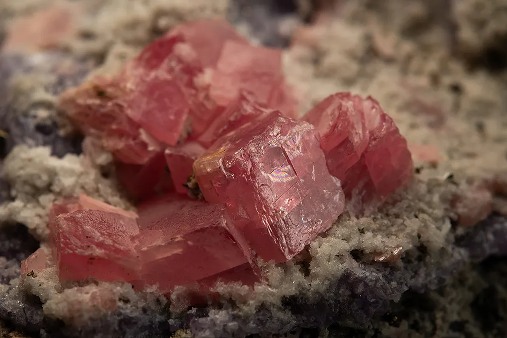Rhodochrosite with Quartz and Fluorite - image 2