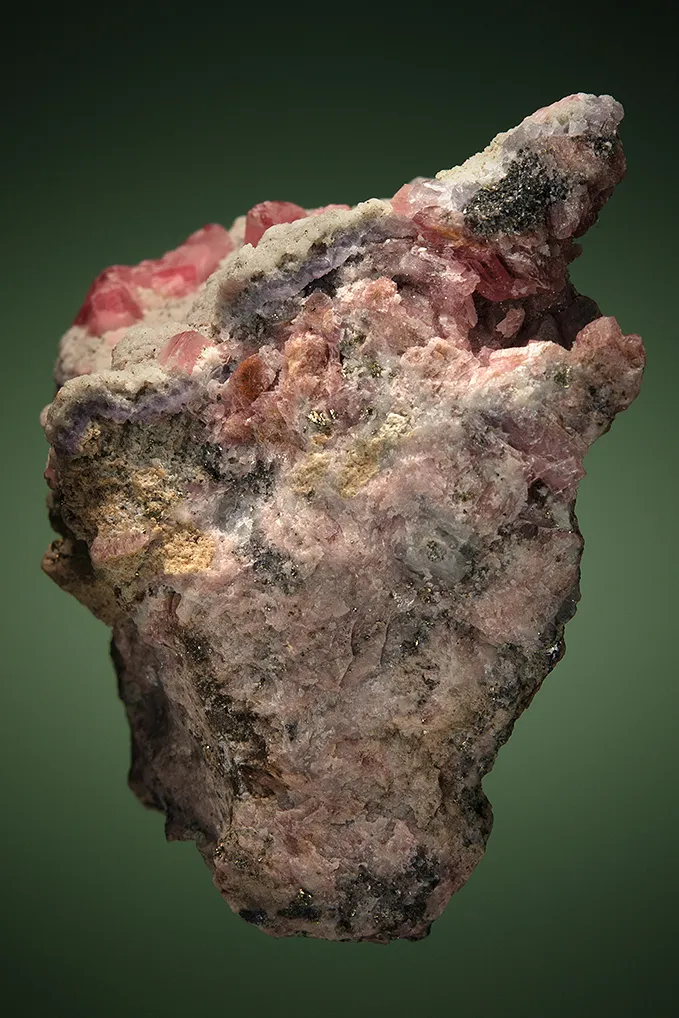 Rhodochrosite with Quartz and Fluorite - image 6