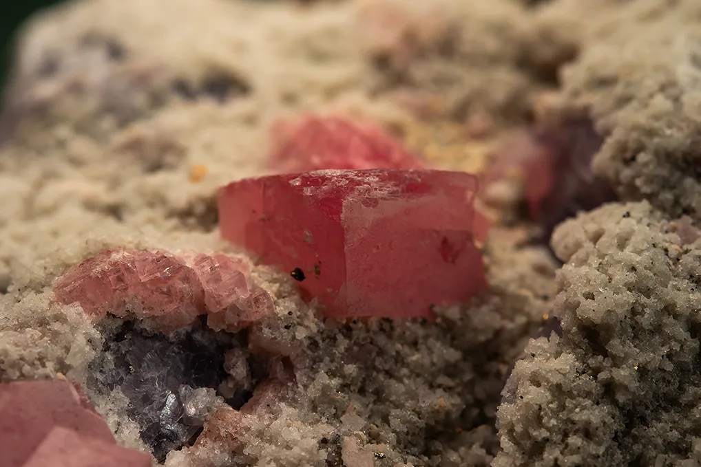 Rhodochrosite with Quartz and Fluorite - image 3