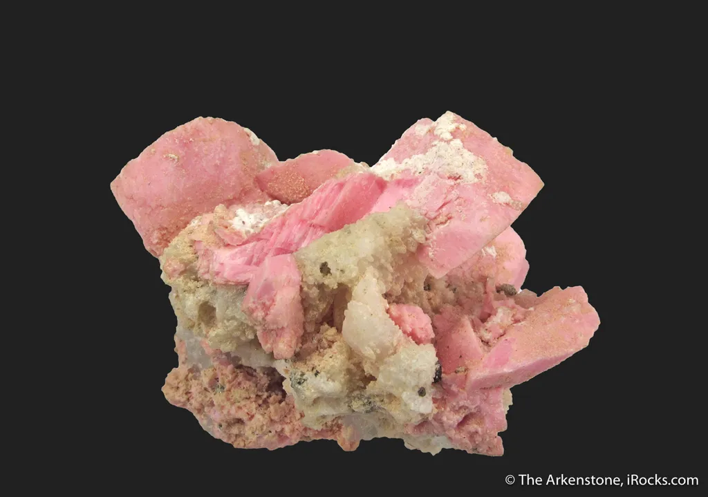 Rhodochrosite with Quartz and Fluorite image