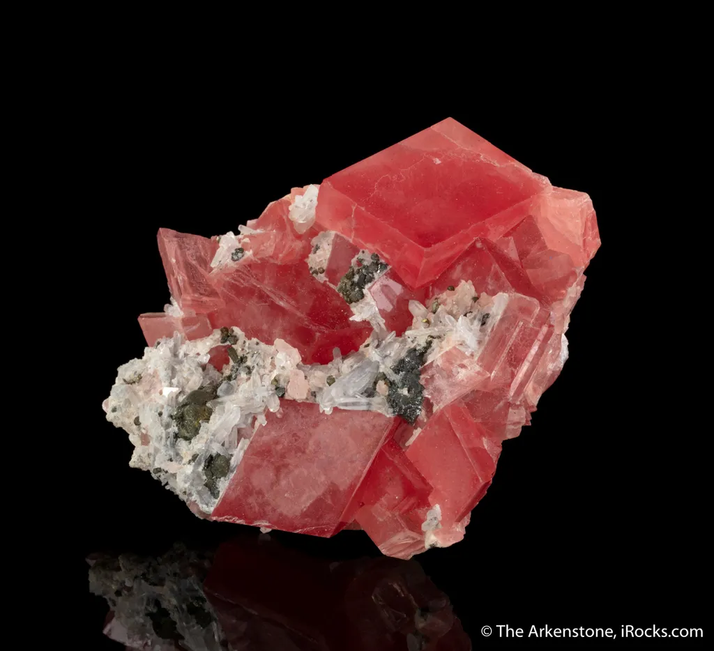 Rhodochrosite with Quartz and Tetrahedrite image